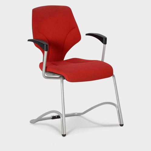 Vergaderstoel Giroflex 64, rood, slede frame, Huis en Inrichting, Bureaustoelen, Ophalen of Verzenden
