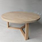 Ronde Salontafel Eiken: 8 Kleuren, Pootvariaties en Maatwerk, 50 tot 100 cm, Nieuw, Minder dan 50 cm, Modern, Landelijk