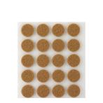 Inofix Zelfklevende Vilt Ø17mm - Rond - Bruin - 20 stuks, Huis en Inrichting, Verzenden, Nieuw