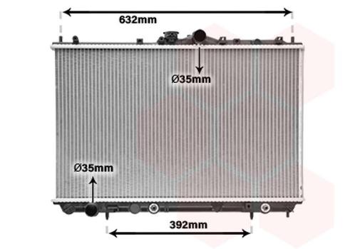 RADIATOR VOOR MITSUBISHI CARISMA 1999-2004 MR299523, Auto-onderdelen, Airco en Verwarming, Nieuw, Ophalen of Verzenden