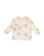 HEMA Newborn T-shirt schaapjes gebroken wit, Verzenden, Nieuw