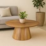 Salontafel Mangohout Salontafel Mick Rond 80 cm, Verzenden, Rond, Nieuw, Industriële meubels