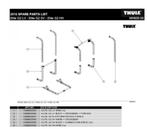 Thule elite G2 LV body/crossbar/t-pieces, Caravans en Kamperen, Nieuw