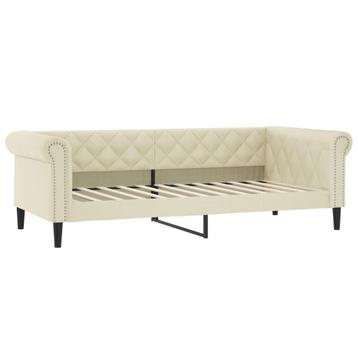 Slaapbank Creme: Comfortabel & Stijlvol! OP=OP beschikbaar voor biedingen