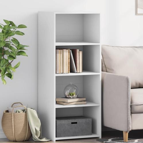 vidaXL buffetkast 50x41x124 cm bewerkt hout wit, Huis en Inrichting, Kasten | Buffetkasten, 25 tot 50 cm, Nieuw, Overige houtsoorten