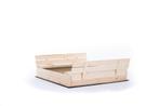 Zandbak 140x140 | Hout Met Deksel | Nieuw | Scherpe Prijs, Tuin en Terras, Ophalen of Verzenden, Nieuw, Speelzand