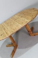 Vintage design eettafel Daumiller, grenen jaren 70, Huis en Inrichting, Gebruikt, Jaren '70, Vier personen, 100 tot 150 cm