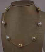 Halsketting - 18 karaat Geel goud, Witgoud - Gouden, Sieraden, Tassen en Uiterlijk, Kettingen, Nieuw