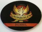 Occasion - Ovale taplens Grimbergen dubbel plat, Verzenden