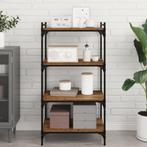 vidaXL Boekenplank Bord 4 pcs Bruin 100 x 40 x 1.5cm Bewerkt, Verzenden, Nieuw, Overige houtsoorten, Minder dan 50 cm
