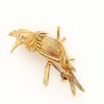 Broche - 18 karaat Geel goud - 0.03ct. tw. Diamant