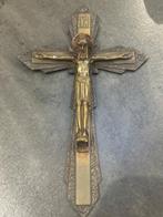 Kruisbeeld - 31 cm - Art Deco - Brons - 1950-1960, Antiek en Kunst