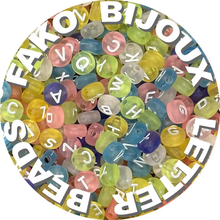 Fako Bijoux - Letterkralen - Letter Beads - Alfabet Kralen -, Hobby en Vrije tijd, Kralen en Sieraden maken, Verzenden