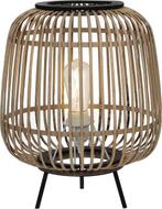 Mica Decorations Nimes Tafellamp - H37 x Ø29 cm - Bamboe -, Huis en Inrichting, Lampen | Tafellampen, Verzenden, Nieuw