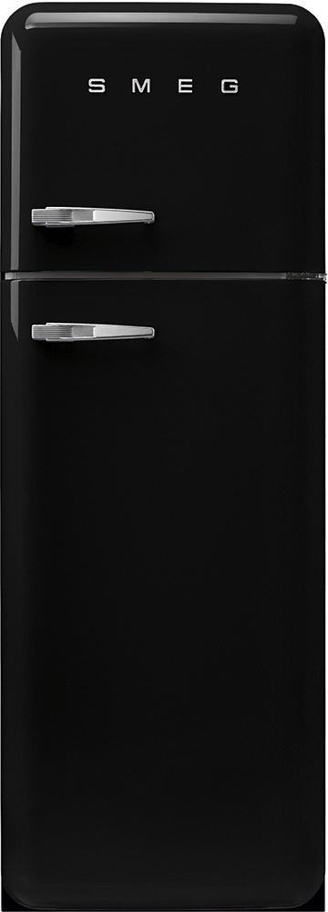Smeg FAB30RBL5 retro jaren 50 koelkast - zwart - rechtsdraai, Witgoed en Apparatuur, Koelkasten en IJskasten, 150 tot 200 liter