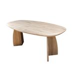eiken eettafels - deens ovaal - organisch - maanpoot, Nieuw, Eikenhout