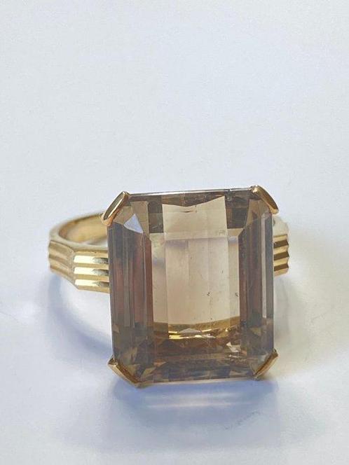 Zonder Minimumprijs - Ring - 18 karaat Geel goud Quartz, Sieraden, Tassen en Uiterlijk, Ringen