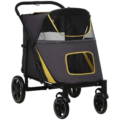 TRUUSK Hondenwagen Opvouwbare Hondenbuggy Met Kussen En Veil, Dieren en Toebehoren, Honden-accessoires, Nieuw, Verzenden
