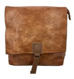 Rugzak The Square Bag van Flores Lederwaren Cognac, Sieraden, Tassen en Uiterlijk, Tassen | Schoudertassen, Verzenden, Nieuw