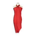 Sarong / pareo - Strandkleding wikkelrok - Rood, Ophalen of Verzenden, Nieuw
