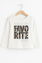 Kinderoutfit wit shirt &amp; rokje 2-delig *Nieuw*, Ophalen of Verzenden, Nieuw, Meisje