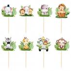 25-delige Jungle Safari Themafeest taart- en cupcake topper, Hobby en Vrije tijd, Taarten en Cupcakes maken, Verzenden, Nieuw