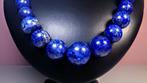 Blauwe Lapis Lazuli ketting Ronde kralen - Hoogte: 50 cm -, Verzamelen, Mineralen en Fossielen
