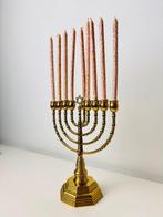 Kandelaar Grote Hannukkah Chanoekia menorah - Messing