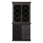Buffetkast Mangohout Milan 100 Met Deurtjes X Zwart, Huis en Inrichting, Kasten | Buffetkasten, 100 tot 150 cm, Nieuw, Industriële meubels