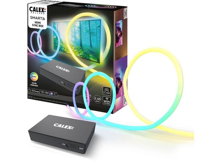 Calex G1 - HDMI Sync Box - Synchronisatie verlichting met 4K, Huis en Inrichting, Woonaccessoires | Overige, Zo goed als nieuw