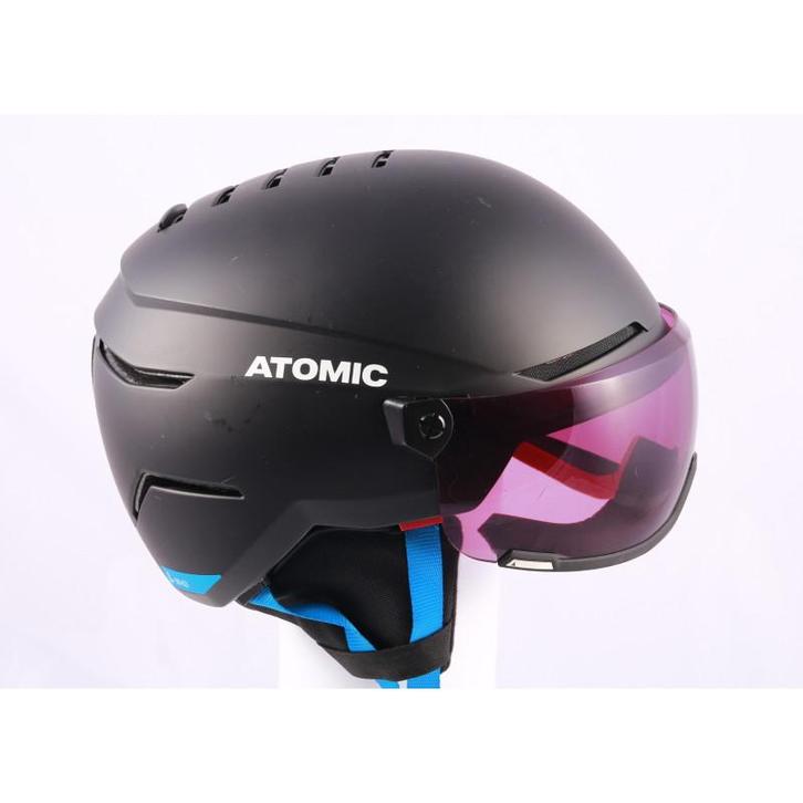 59 60 61 62 63 skihelm/snowboardhelm ATOMIC SAVOR VISOR ALL, Sport en Fitness, Skiën en Langlaufen, Skiën, Overige typen, Gebruikt