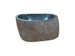Natuurstenen Waskom Riviersteen 32 x 31 x 15 cm, Doe-het-zelf en Verbouw, Sanitair, Verzenden, Nieuw