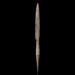 Vroege Griekse Bronzen Speerpunt - Wapen van een Oude, Antiek en Kunst