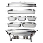 Alora Chafing Dish Chrome 6 Bakken - Voedsel Warmhouden -, Huis en Inrichting, Keuken | Keukenbenodigdheden, Nieuw