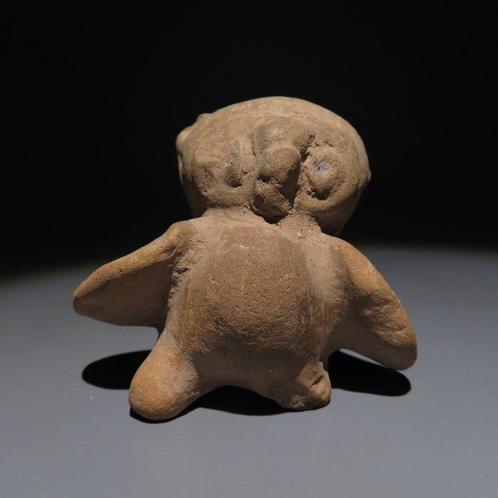 Maya Terracotta Ocarina figuur. 600 - 900 n.Chr. 6,2 cm H., Verzamelen, Mineralen en Fossielen