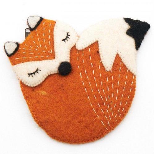 Vilten Portemonnee Bos Vos - 15x17cm NIEUW, Sieraden, Tassen en Uiterlijk, Portemonnees, Nieuw, Ophalen of Verzenden