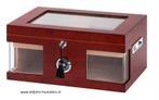 H01 HUMIDOR WOOD WONDERFUL INZETTRAY EN SLOT - 125 SIGAREN, Verzamelen, Verzenden, Nieuw, Tabaksdoos of Verpakking