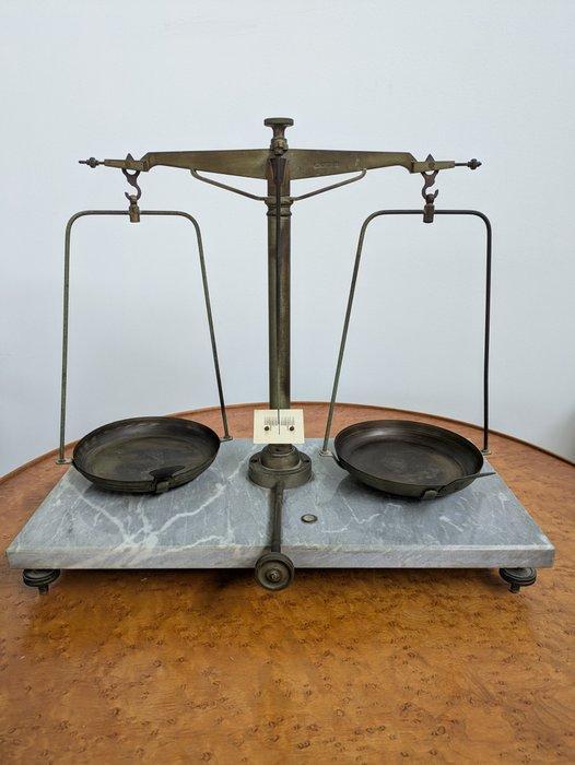 Weegschaal - Hout, Marmer, Metaal, Antiek en Kunst, Curiosa en Brocante