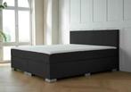 ACTIE! Boxspring Barcelona 140 200 Zwart, Verzenden, Zwart, Nieuw, 140 cm