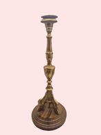 Kaarsenstandaard met oor - Hout - kandelaar met hoge zuil, Antiek en Kunst