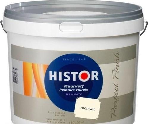 Histor Structuur Muurverf Mat - Wit of Lichte Kleuren - 1..., Doe-het-zelf en Verbouw, Verf, Beits en Lak, Verf, Wit, Nieuw, 10 tot 15 liter