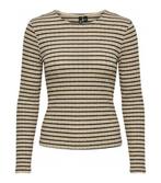 Pieces T-shirt in maat XS Beige | 10% korting, Kleding | Dames, T-shirts, Pieces, Verzenden, Zo goed als nieuw, Beige