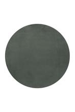 Rond Hoogpolig Vloerkleed | Pouffy | Groen | 160x160 cm, Huis en Inrichting, Stoffering | Tapijten en Kleden, Verzenden, Nieuw