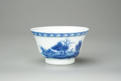 Tea cup - EX MUSEUM - Porselein - Landscape - China - Kangxi, Antiek en Kunst, Antiek | Overige Antiek
