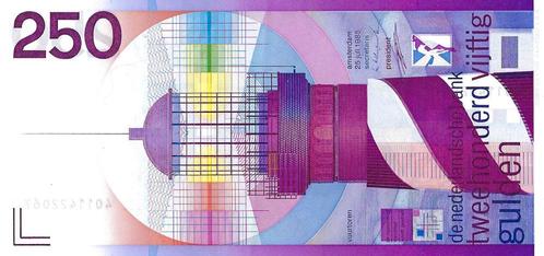 Bankbiljet 250 gulden 1985 Vuurtoren Prachtig, Postzegels en Munten, Bankbiljetten | Nederland, Verzenden