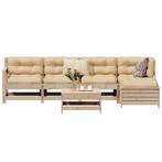 vidaXL 6-delige Loungeset massief grenenhout, Tuin en Terras, Verzenden, Nieuw, Loungeset