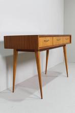 Vintage sidetable, consoletafel - mid century, Huis en Inrichting, Tafels | Sidetables, Gebruikt, Glas, 50 tot 100 cm, Mid century