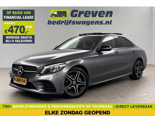 Mercedes-Benz C-Klasse 180 AMG 157PK Pano Sfeer Cam Carplay, Auto's, Mercedes-Benz, Lease, Automaat, Financial lease, Benzine