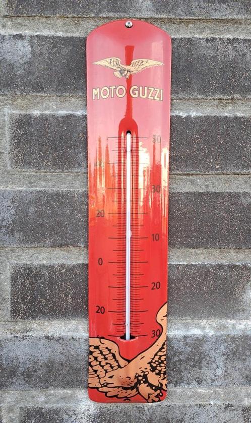 Emaille thermometer Moto Guzzi, Verzamelen, Merken en Reclamevoorwerpen, Verzenden