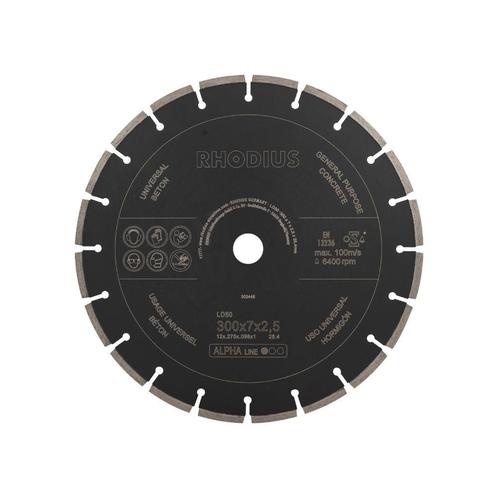 Diamantschijf / Zaagblad diamant PROF. 300x7x2,5x25.4mm, Doe-het-zelf en Verbouw, Gereedschap | Slijpmachines, Nieuw, Verzenden